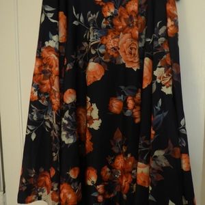 Silky Floral Skirt